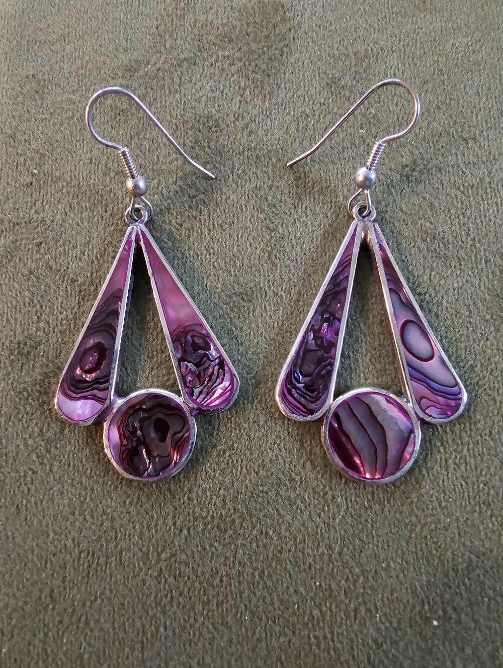 Vintage Alpaca Mexico Silver Earrings